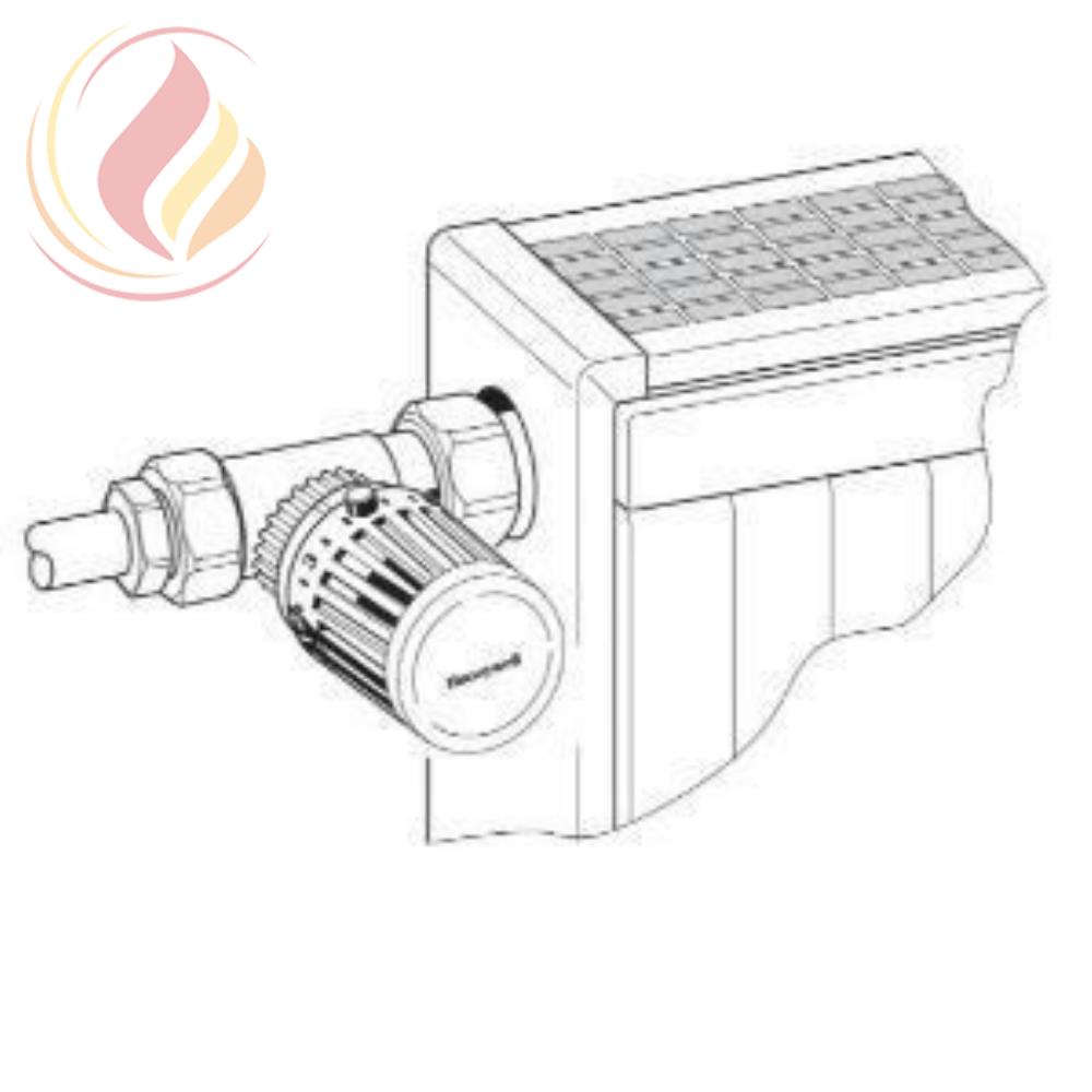 10438 Honeywell T1002W0 Thera-100 Термоголовка эконом для радиаторных клапанов, +6...+27°C,  М30 х 1,5