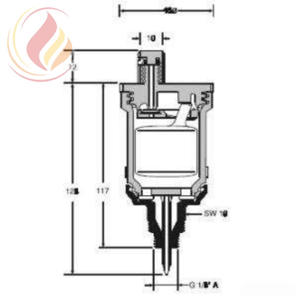 15468 Honeywell EA122-AA Воздухоотводчик автоматический (1/8" x 3/8"), PN6, 110 °С