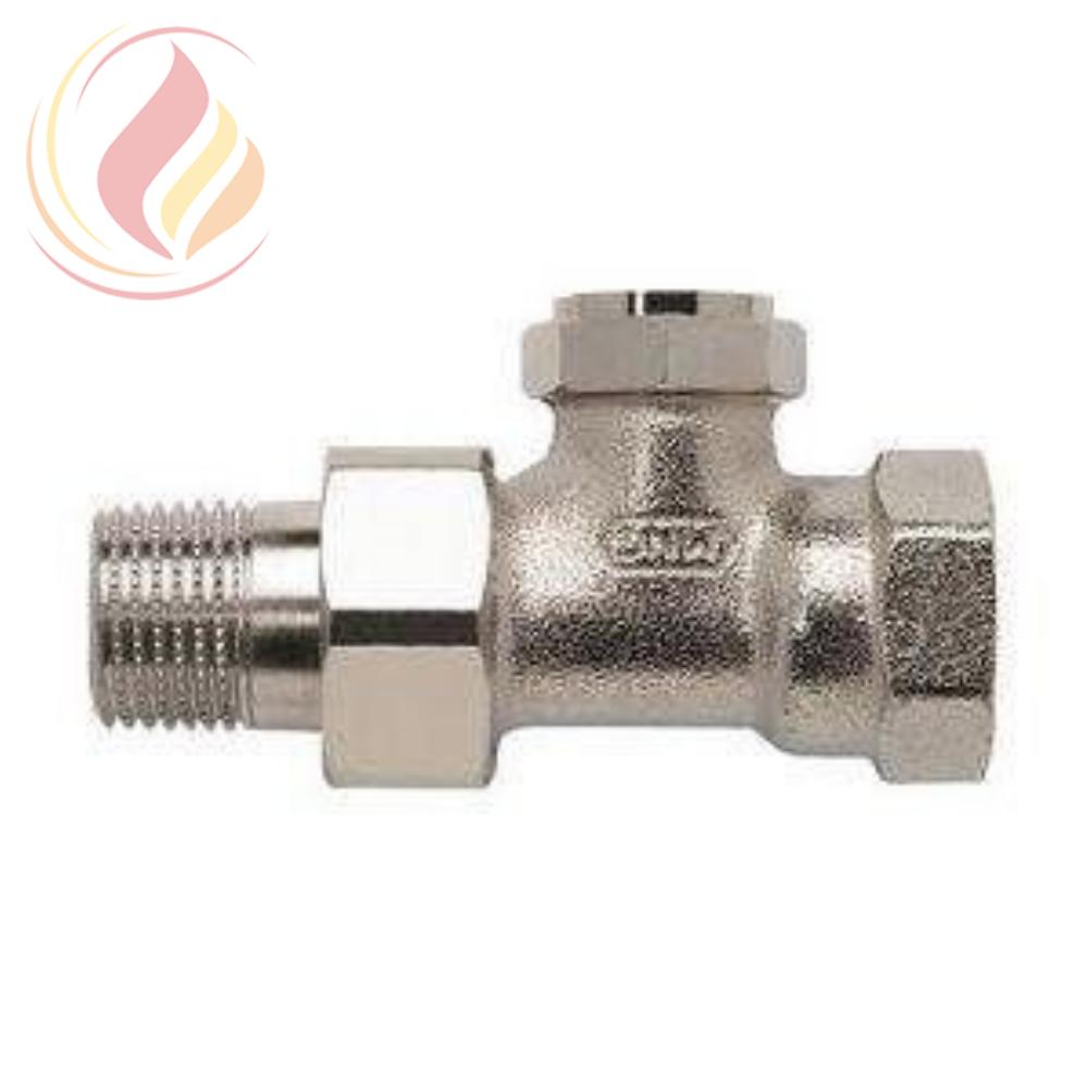 18019 Honeywell, V2420D0015 Клапан запорно-дренажный радиаторный прямой, 1/2", Kvs 1.45, Ру 10, 130С, с настройкой