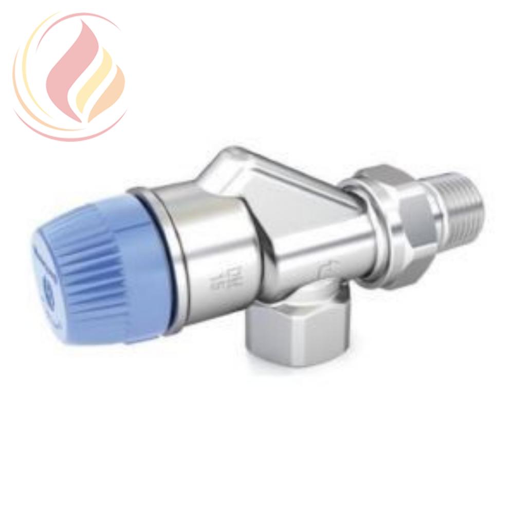18889 Honeywell V2100API15 Клапан термостатический радиаторный осевой, 1/2", PN 10, 20-140 л/час, 130 С, dP=0,1...0,6бар, с регулятором перепада давления