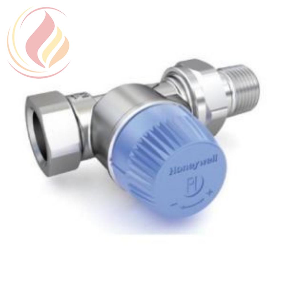 18890 Honeywell V2100DPI15 Клапан термостатический радиаторный прямой, 1/2", PN 10, 20-140 л/час, 130 С, dP=0,1...0,6бар, с регулятором перепада давления