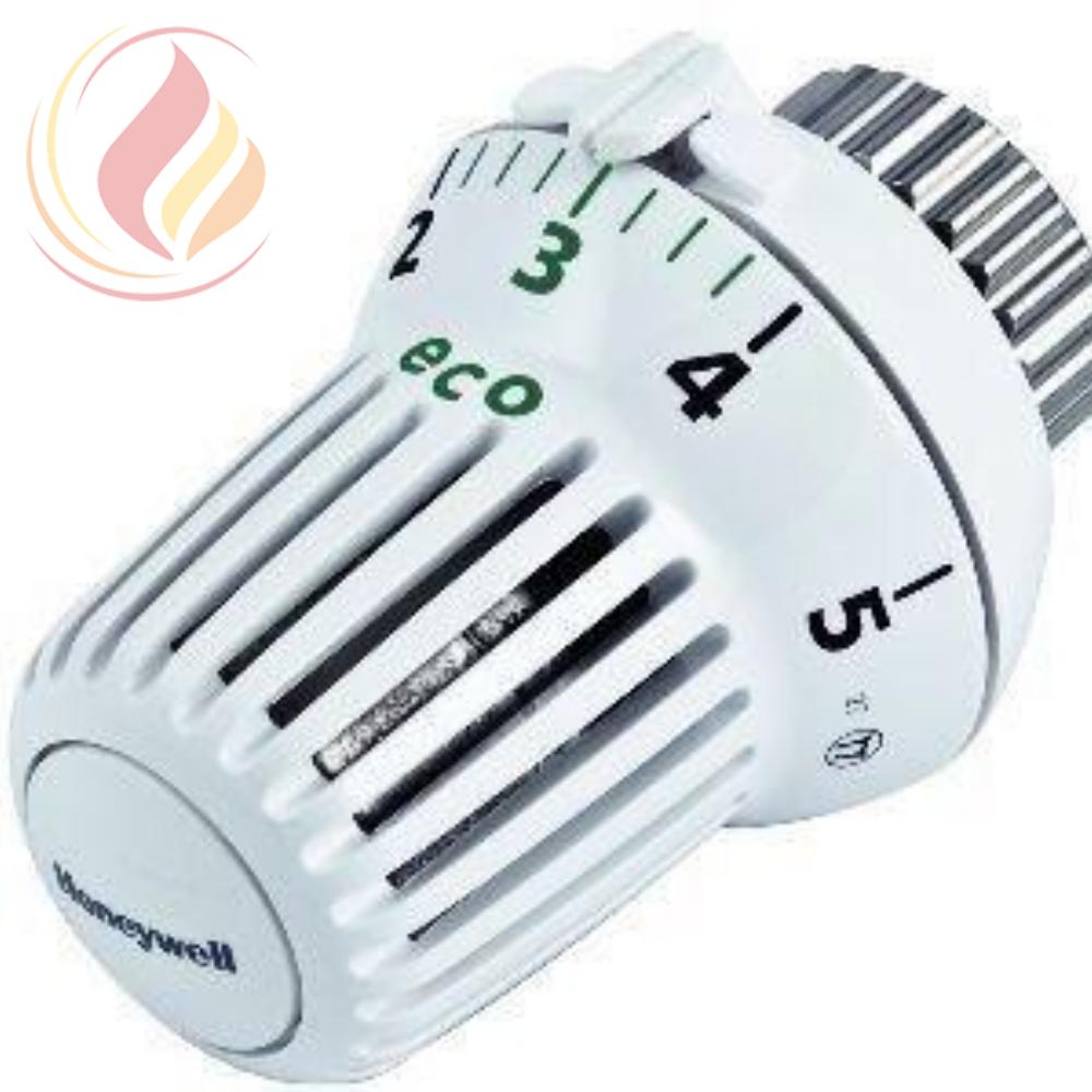 23694 Honeywell T6002W0 Термоголовка, 1…28 С,  M30 x 1.5, 11,5 мм, белый, с функцией запирания на 0