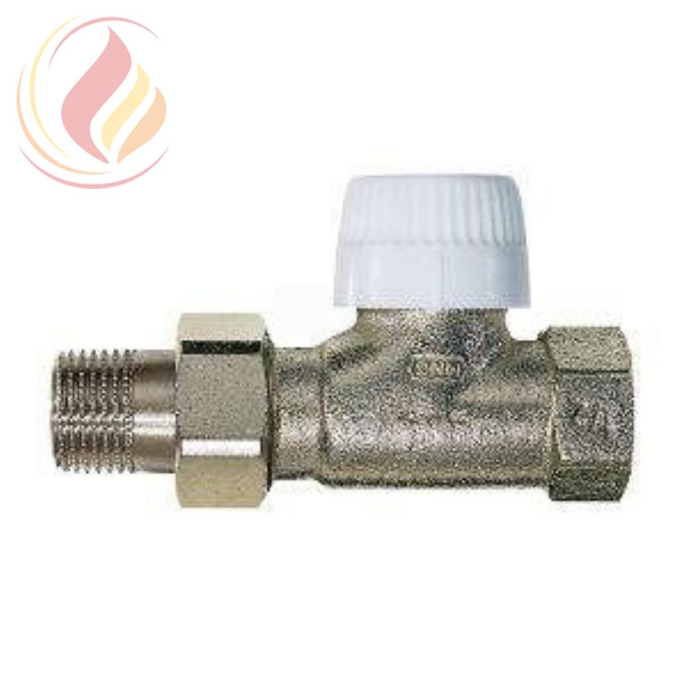 08207 Honeywell V2000DUB15 Клапан термостатический радиаторный прямой, 1/2", Kvs 1.85, Ру 10, 130 С, dPmax=1бар, высокий расход
