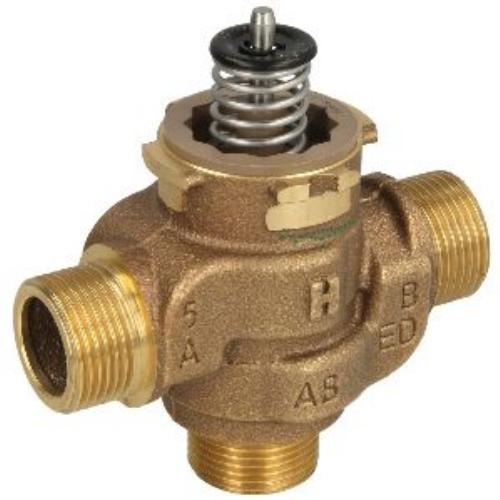 17939 Honeywell VCZMQ6000/U Клапан трехходовой регулирующий зонный, 1" НР, Kvs 7,7, 95С, PN20