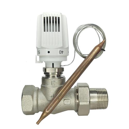 18811  TERMICUS T50V7723-25 Регулятор температуры прямого действия, DN25, +20...+50°С,  Kvs 5,0 м3/час, с выносным термобаллоном